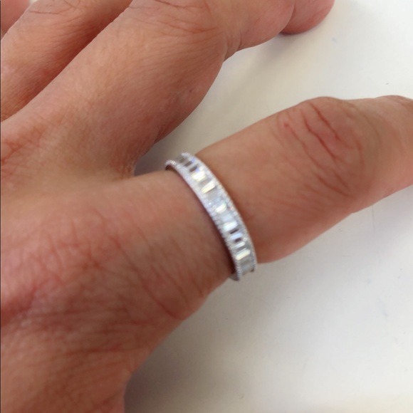 sterling silver 925 eternity ring - Picture 5 of 7